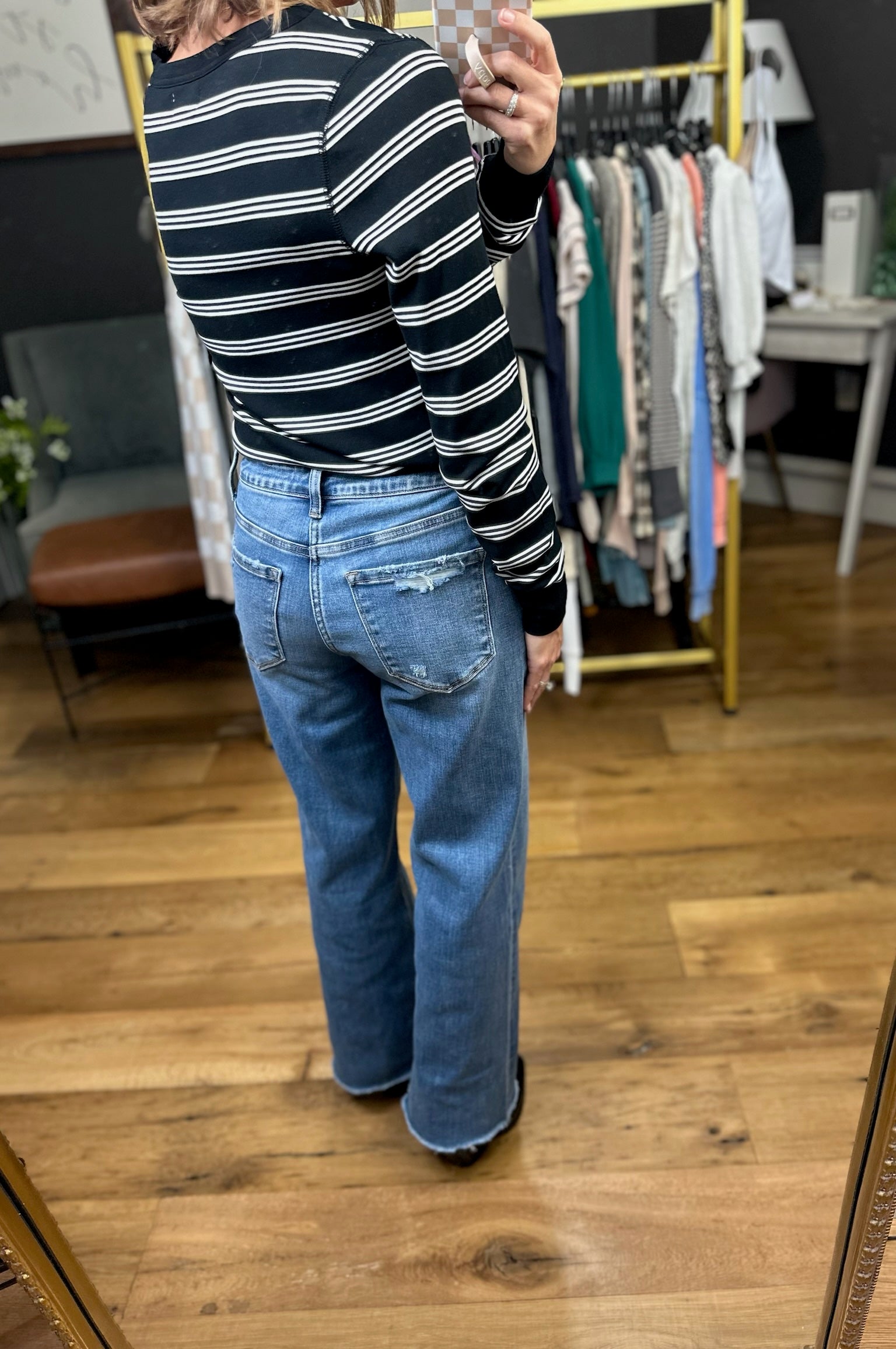 The Maisy High Rise Ankle Dad Jean-Vervet-Anna Kaytes Boutique, Women's Fashion Boutique in Grinnell, Iowa