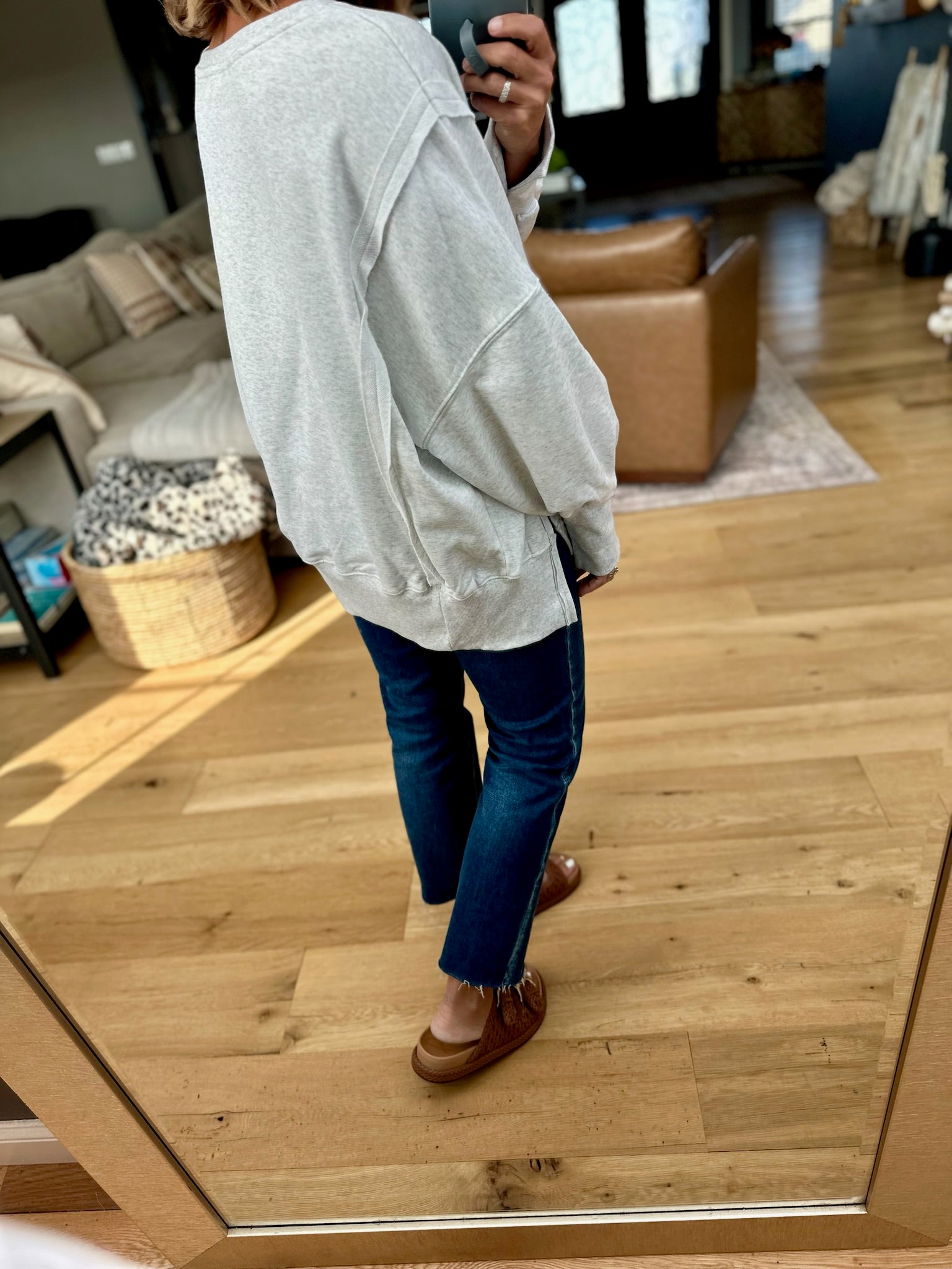 Wild Wild West Graphic Crew-Sweaters-Eesome-Anna Kaytes Boutique, Women's Fashion Boutique in Grinnell, Iowa