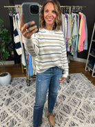 Believe In You Striped Knit Sweater-Sweaters-Staccato-Anna Kaytes Boutique, Women's Fashion Boutique in Grinnell, Iowa