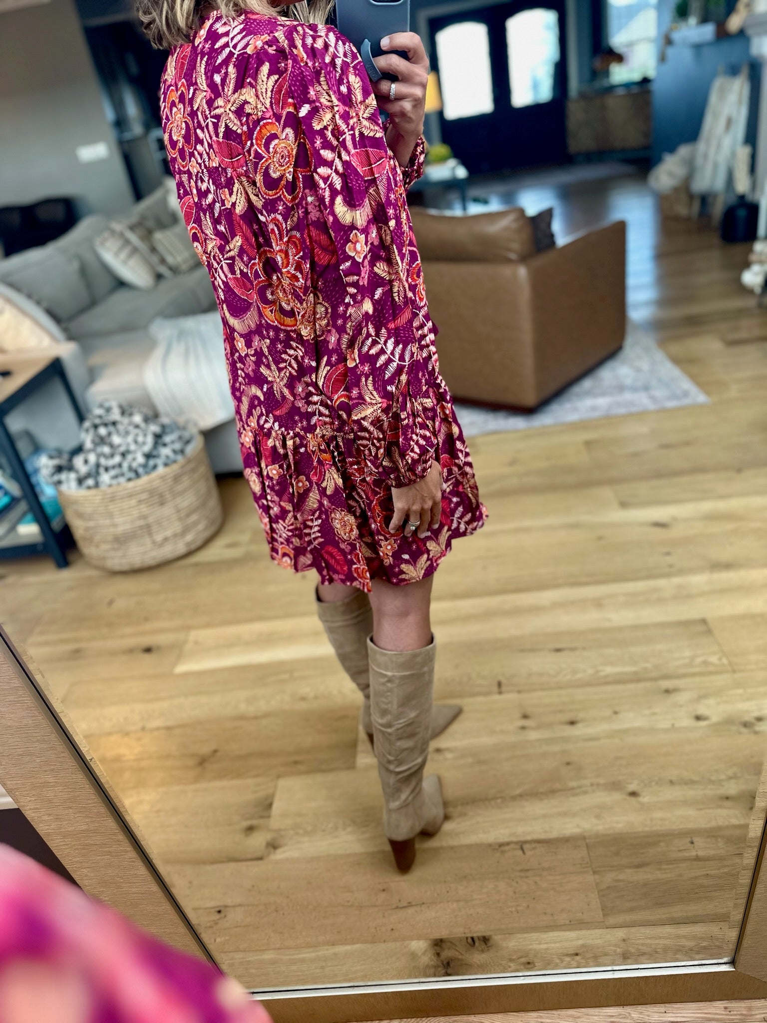 The Best Of You Floral Dress-Day & Moon-Anna Kaytes Boutique, Women's Fashion Boutique in Grinnell, Iowa