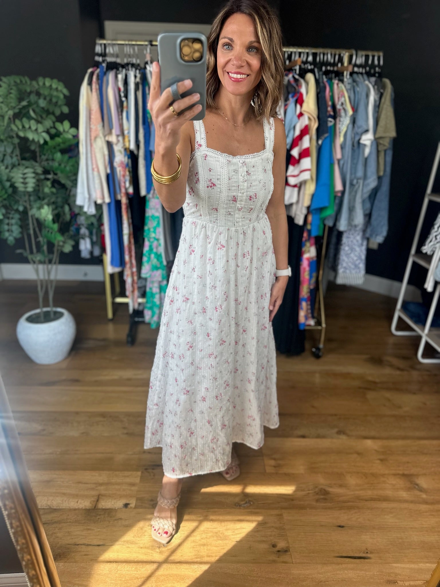Moments In The Meadow Floral Dress-Dresses-Blu Pepper-Anna Kaytes Boutique, Women's Fashion Boutique in Grinnell, Iowa