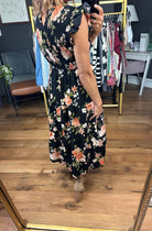 The Day We Met Floral Midi Dress - Black-Blu Pepper-Anna Kaytes Boutique, Women's Fashion Boutique in Grinnell, Iowa