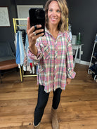 Harvest Harmony Frayed Hem Plaid Button-Down Top - Multiple Options-Easel-Anna Kaytes Boutique, Women's Fashion Boutique in Grinnell, Iowa