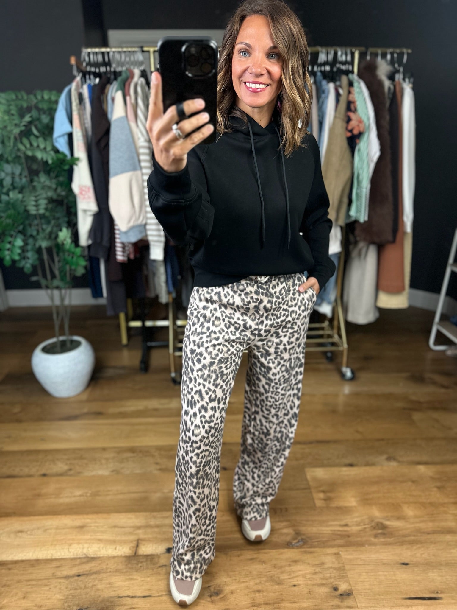 On The Spot Leopard Print Pant-Pants-JOA-Anna Kaytes Boutique, Women's Fashion Boutique in Grinnell, Iowa