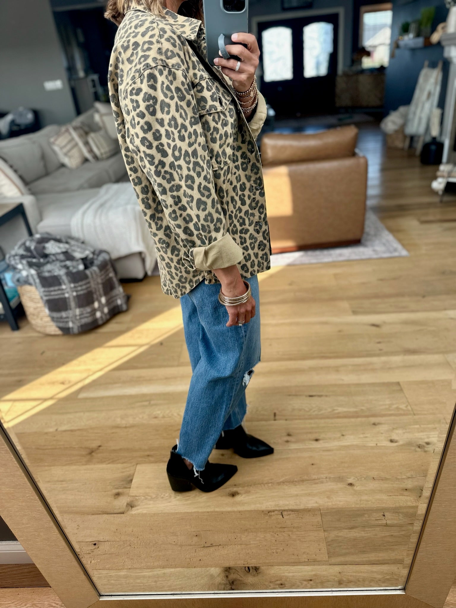 Wild At Heart Leopard Print Jacket-Blu Pepper-Anna Kaytes Boutique, Women's Fashion Boutique in Grinnell, Iowa