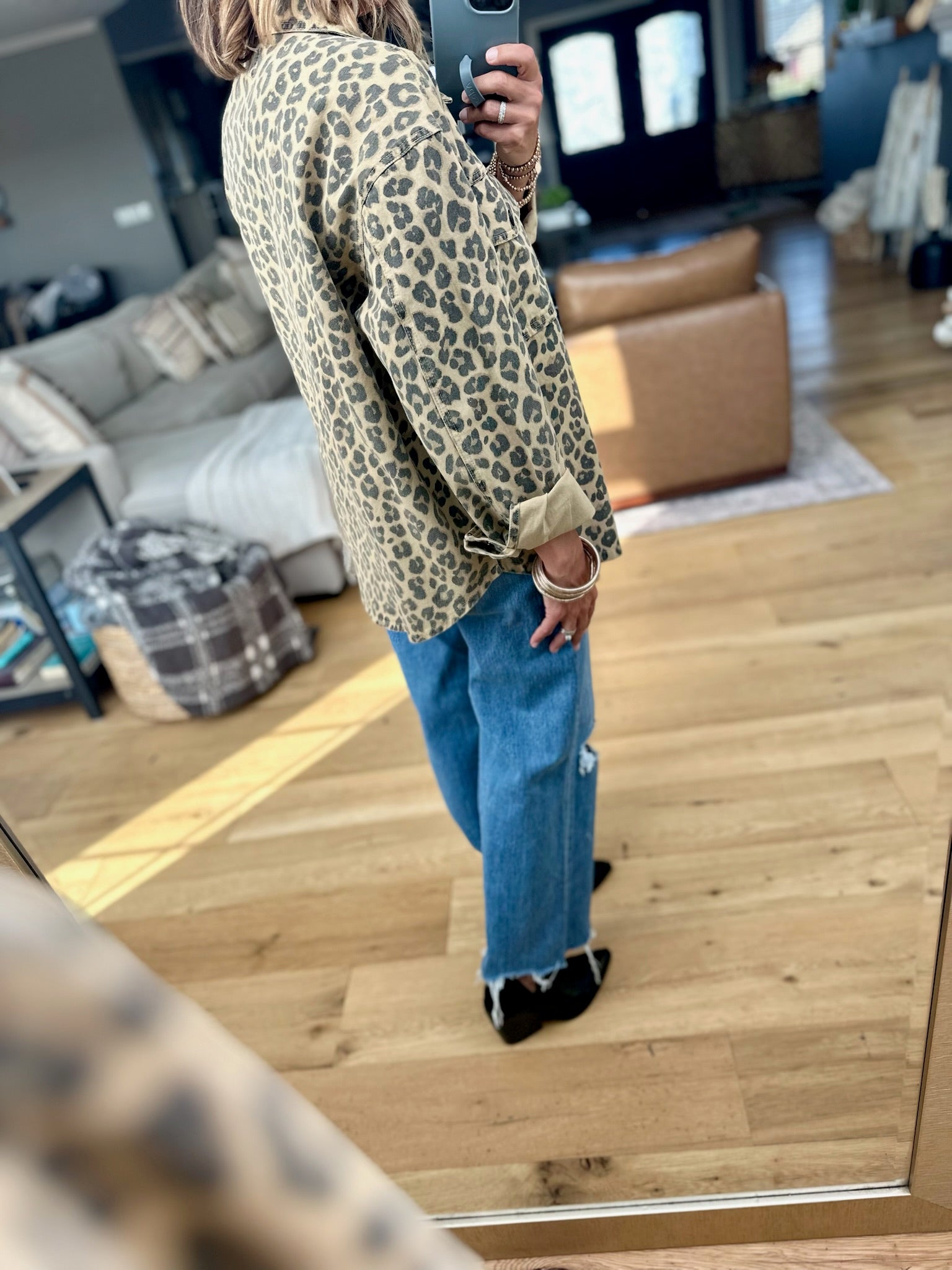 **Wild At Heart Leopard Print Jacket-Blu Pepper-Anna Kaytes Boutique, Women's Fashion Boutique in Grinnell, Iowa