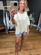 Handle On You Trim-Detail Top - Cream-Bucketlist-Anna Kaytes Boutique, Women's Fashion Boutique in Grinnell, Iowa