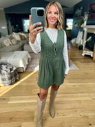 Start With Fall Tie-Front Romper-Wishlist-Anna Kaytes Boutique, Women's Fashion Boutique in Grinnell, Iowa
