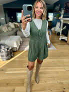 Start With Fall Tie-Front Romper-Wishlist-Anna Kaytes Boutique, Women's Fashion Boutique in Grinnell, Iowa