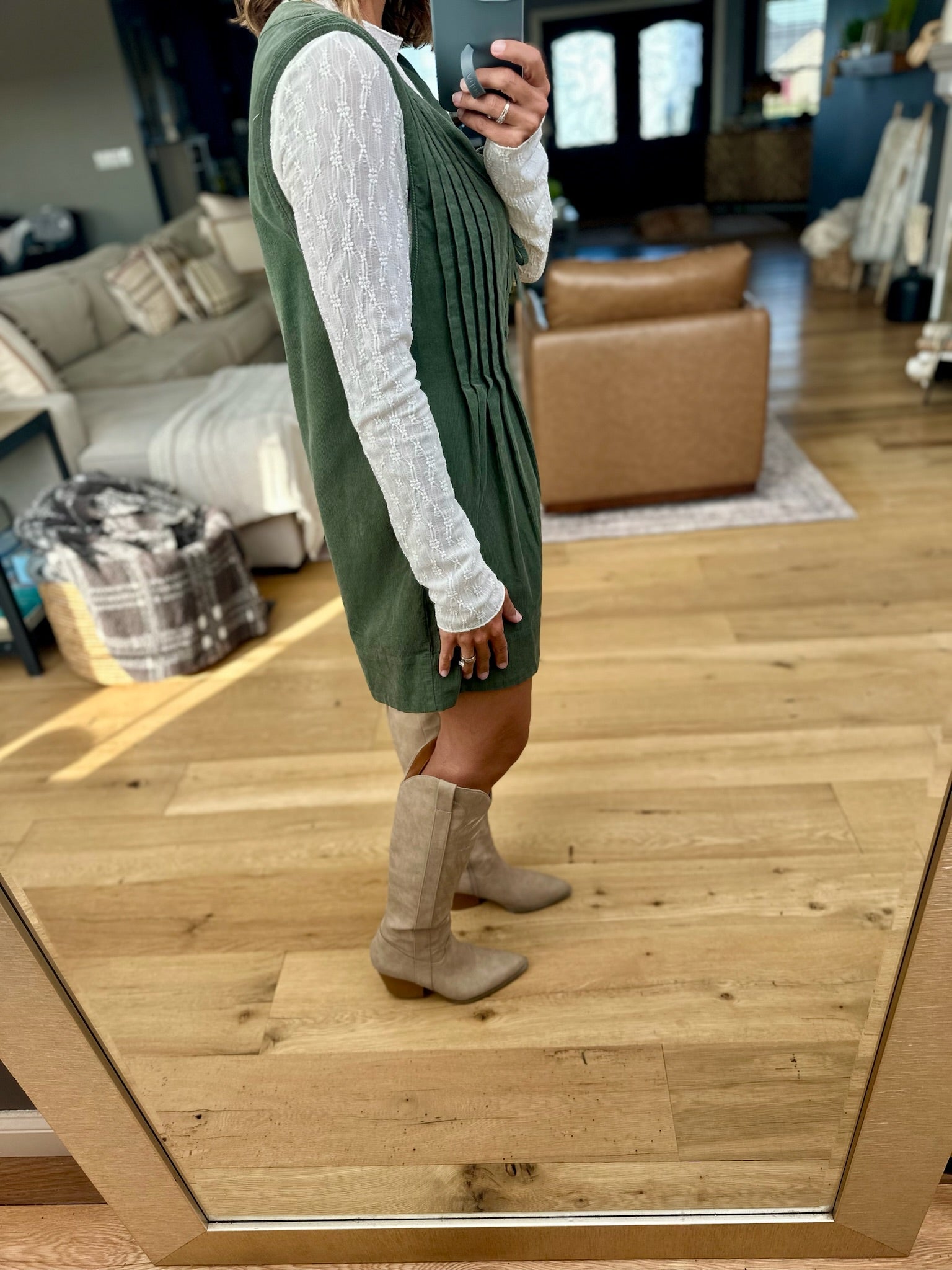 **Start With Fall Tie-Front Romper-Wishlist-Anna Kaytes Boutique, Women's Fashion Boutique in Grinnell, Iowa