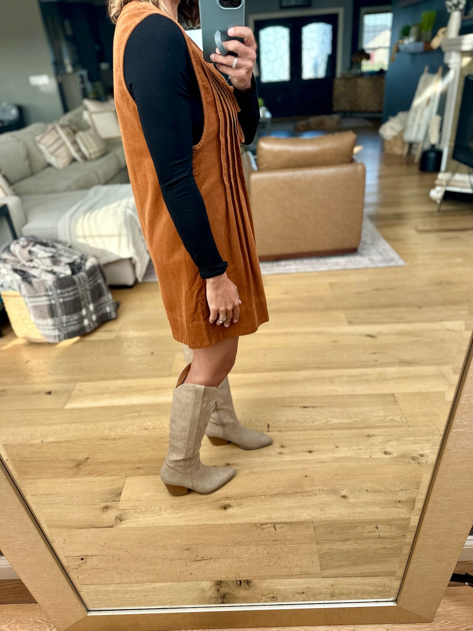 **Start With Fall Tie-Front Romper-Wishlist-Anna Kaytes Boutique, Women's Fashion Boutique in Grinnell, Iowa