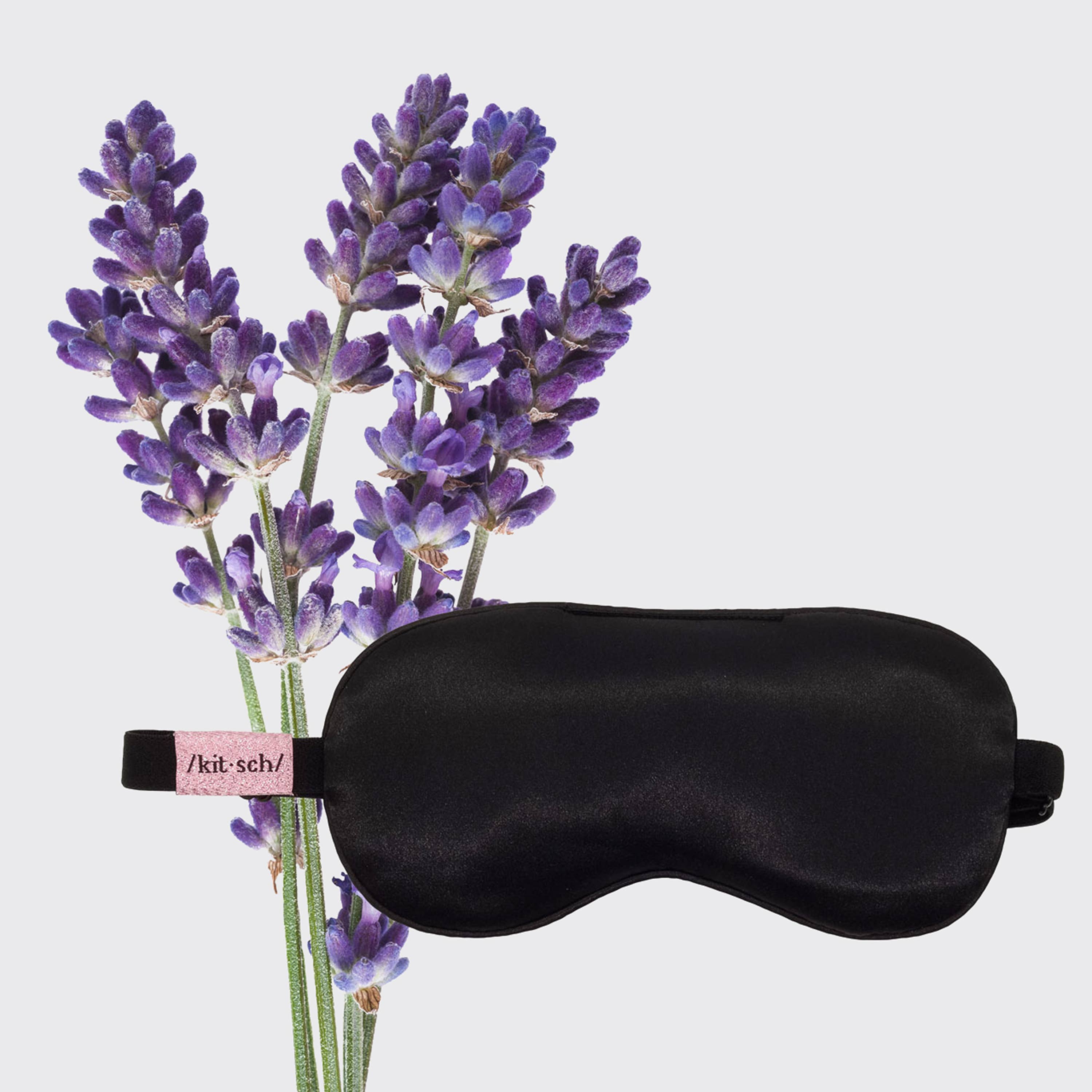 The Lavender Weighted Satin Eye Mask-Hair Accessories-KITSCH-Anna Kaytes Boutique, Women's Fashion Boutique in Grinnell, Iowa