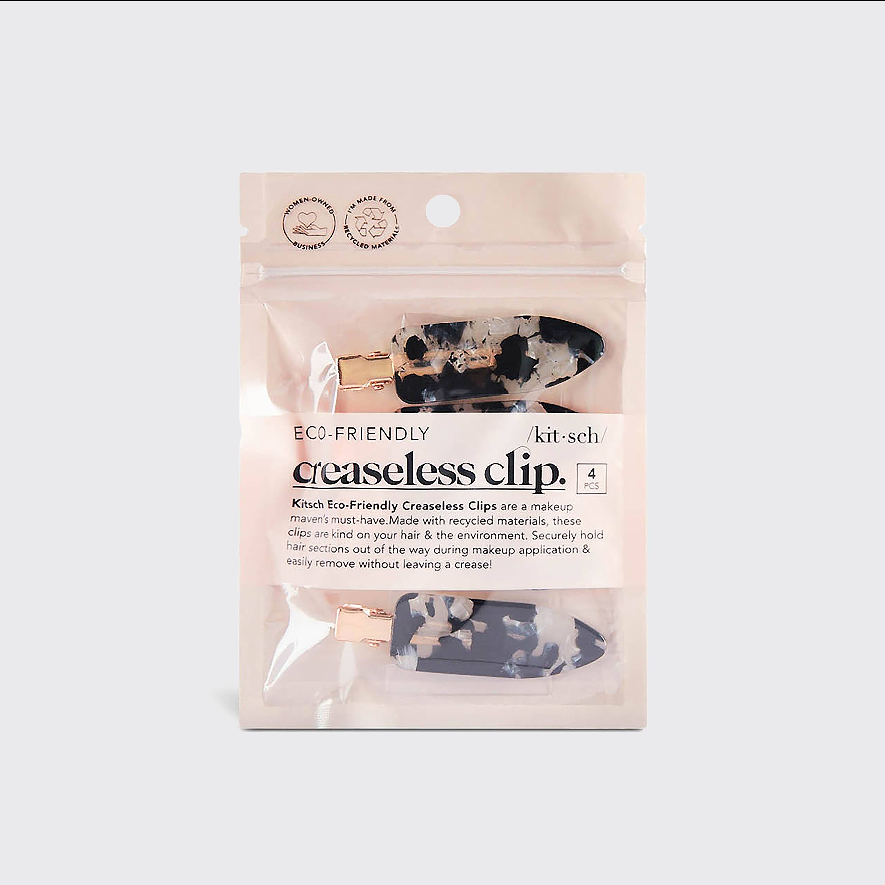 Eco-Friendly Creaseless Clips 4pc Set - Black Terrazzo-KITSCH-Anna Kaytes Boutique, Women's Fashion Boutique in Grinnell, Iowa