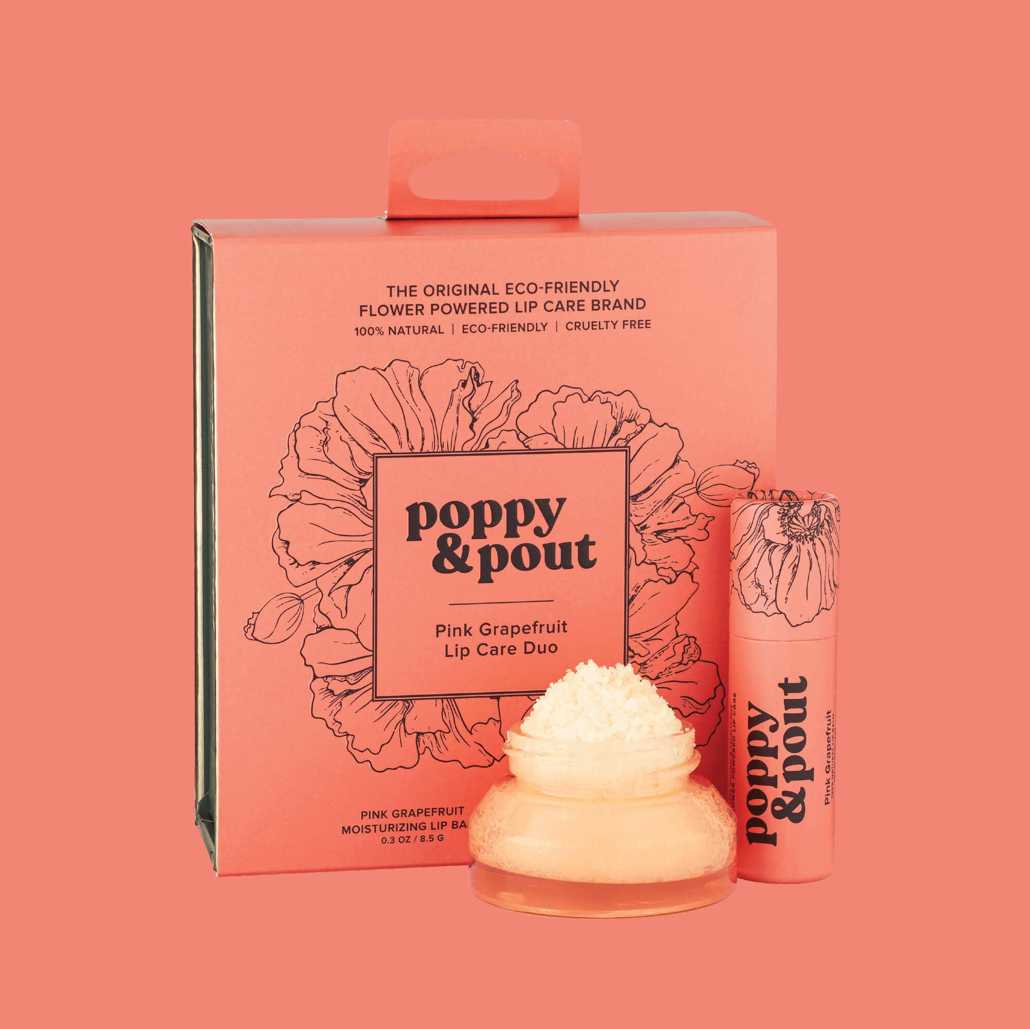 Lip Care Duo, Pink Grapefruit-Hair Accessories-Poppy & Pout-Anna Kaytes Boutique, Women's Fashion Boutique in Grinnell, Iowa