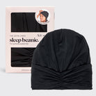 Sleep Beanie with Satin lining - Black-Hair Accessories-KITSCH-Anna Kaytes Boutique, Women's Fashion Boutique in Grinnell, Iowa