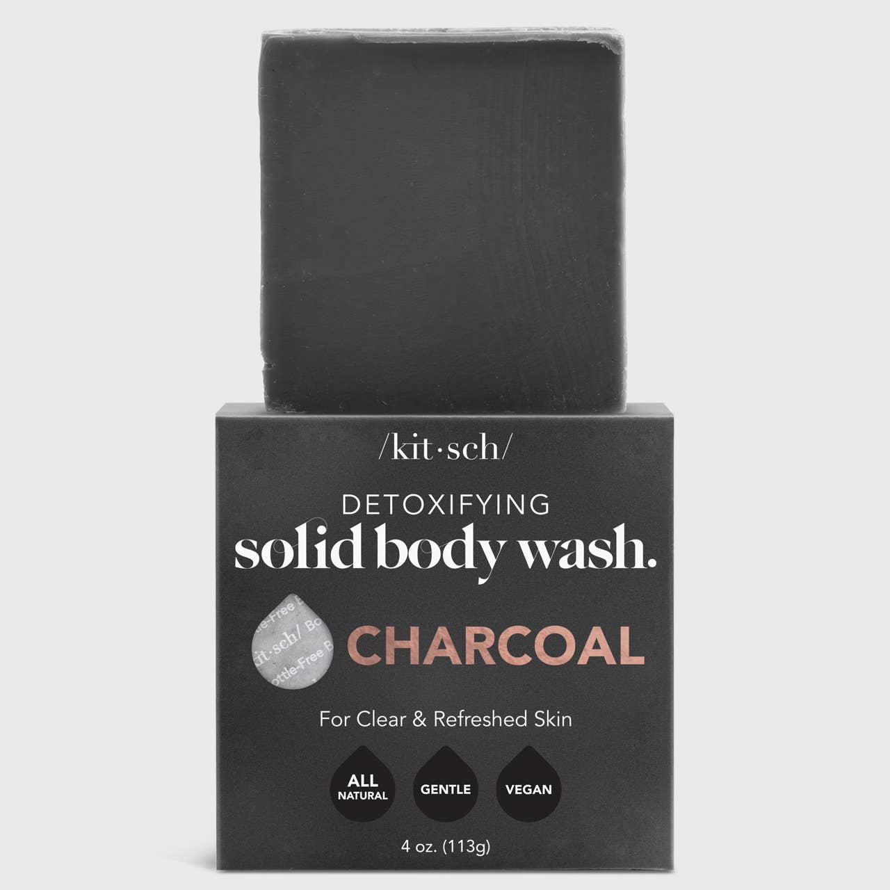 Charcoal Detoxifying Body Wash Bar-Hair Accessories-KITSCH-Anna Kaytes Boutique, Women's Fashion Boutique in Grinnell, Iowa