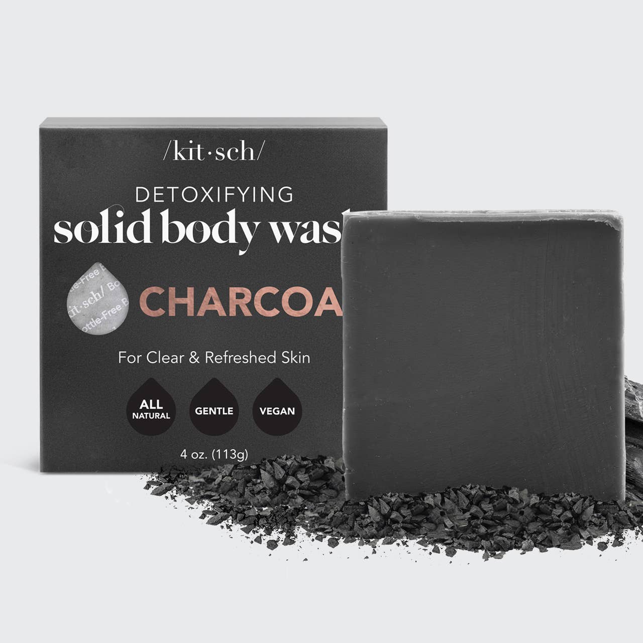 Charcoal Detoxifying Body Wash Bar-Hair Accessories-KITSCH-Anna Kaytes Boutique, Women's Fashion Boutique in Grinnell, Iowa