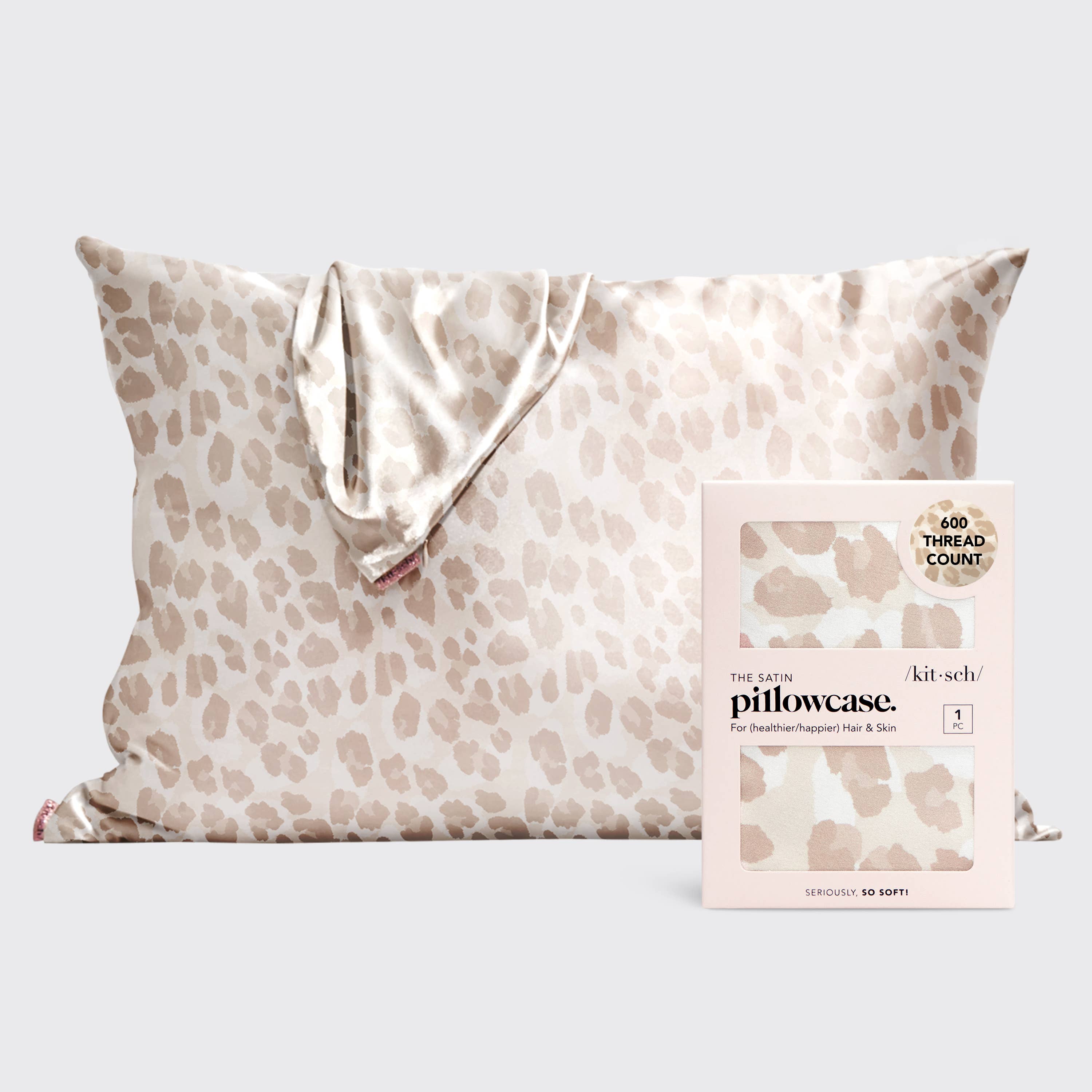 Satin Pillowcase - Leopard-KITSCH-Anna Kaytes Boutique, Women's Fashion Boutique in Grinnell, Iowa