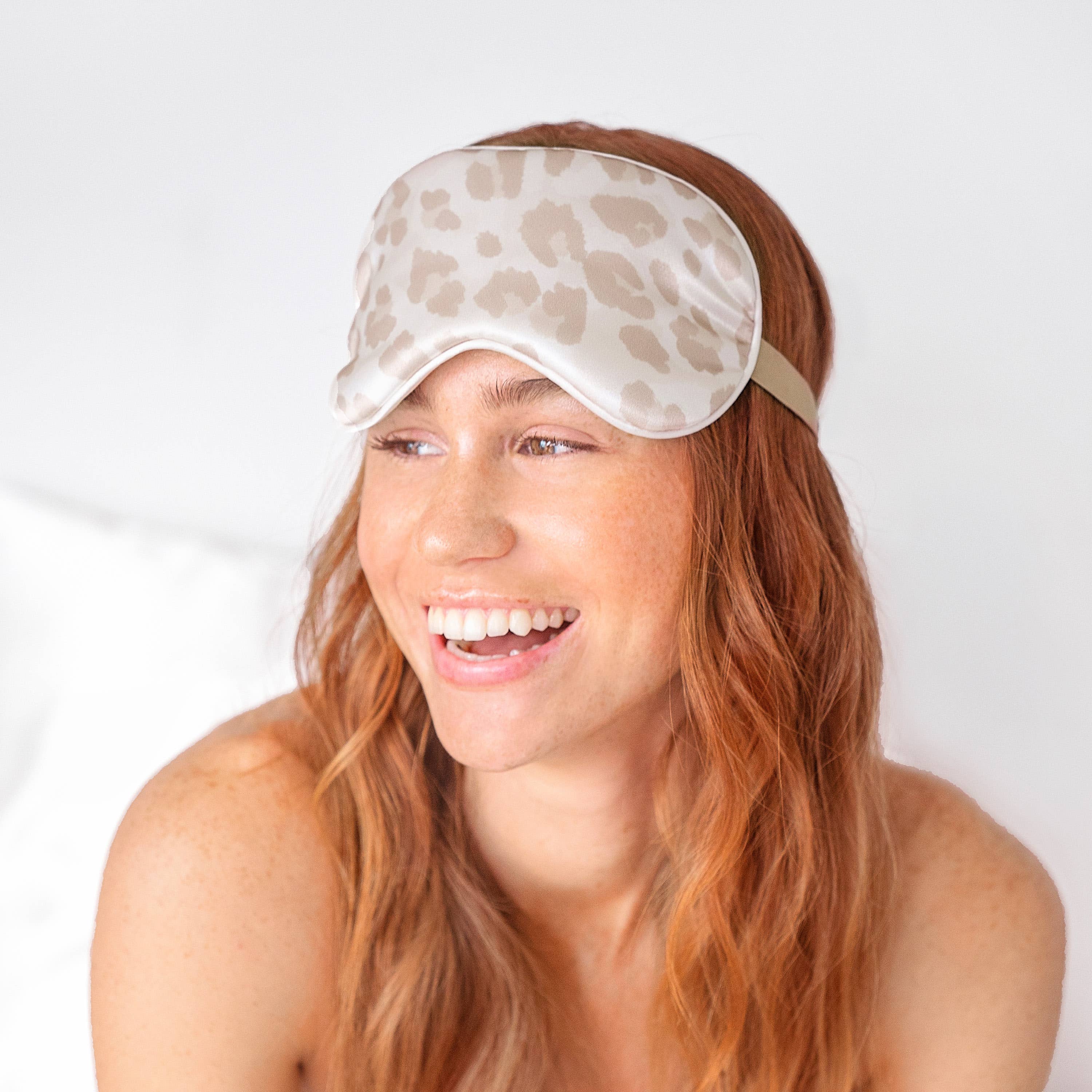 Satin Sleep Eye Mask - Leopard-KITSCH-Anna Kaytes Boutique, Women's Fashion Boutique in Grinnell, Iowa