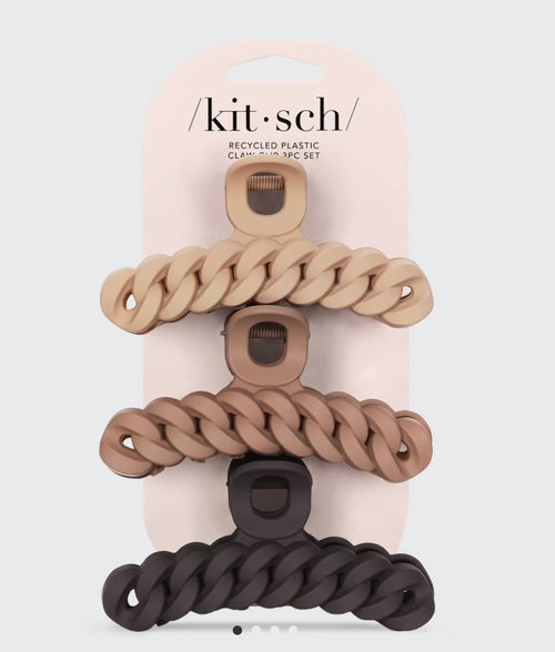 Kitsch Chain Claw Clip 3pc Set