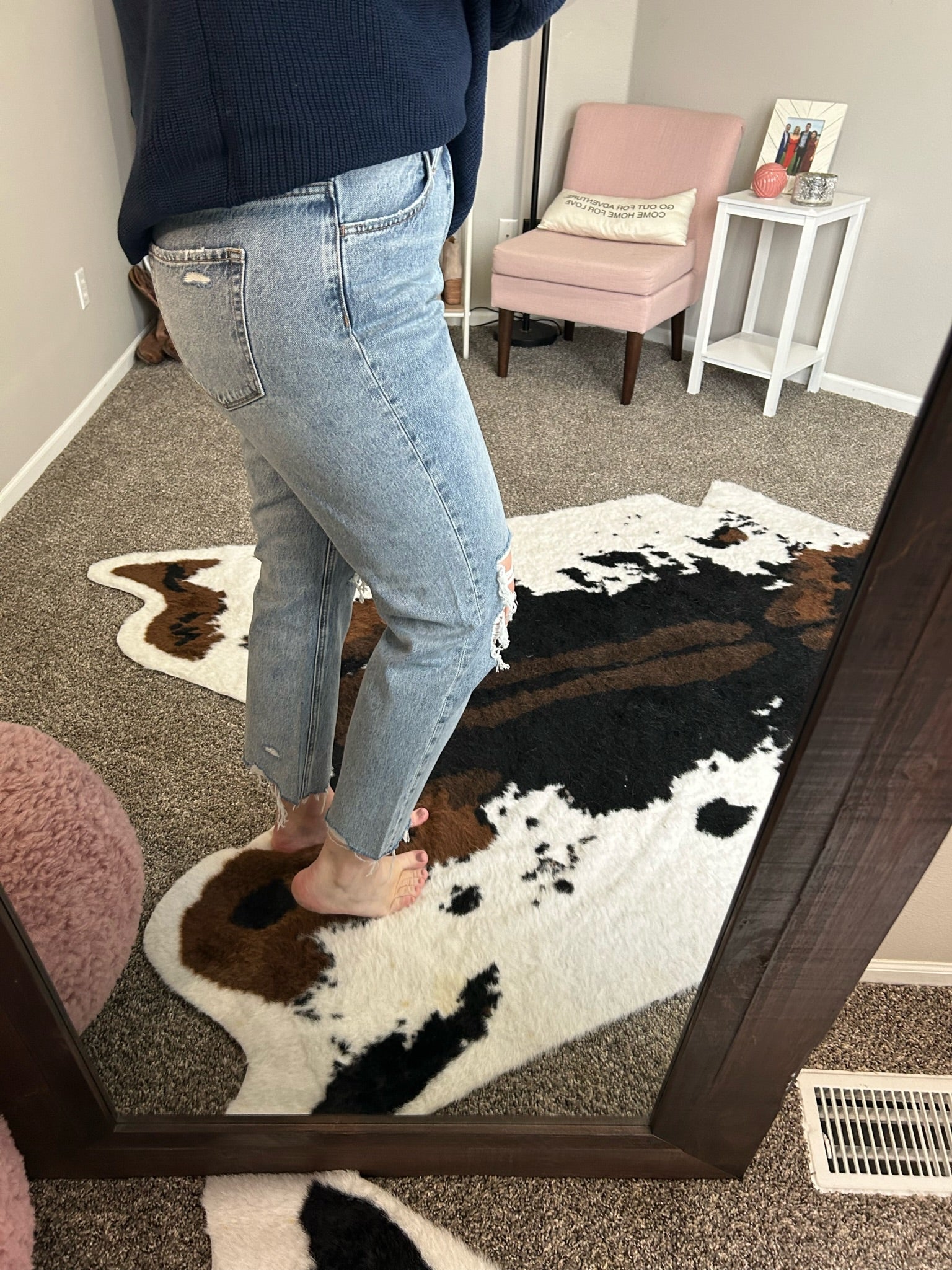 The Mallory Distressed Mom Jean