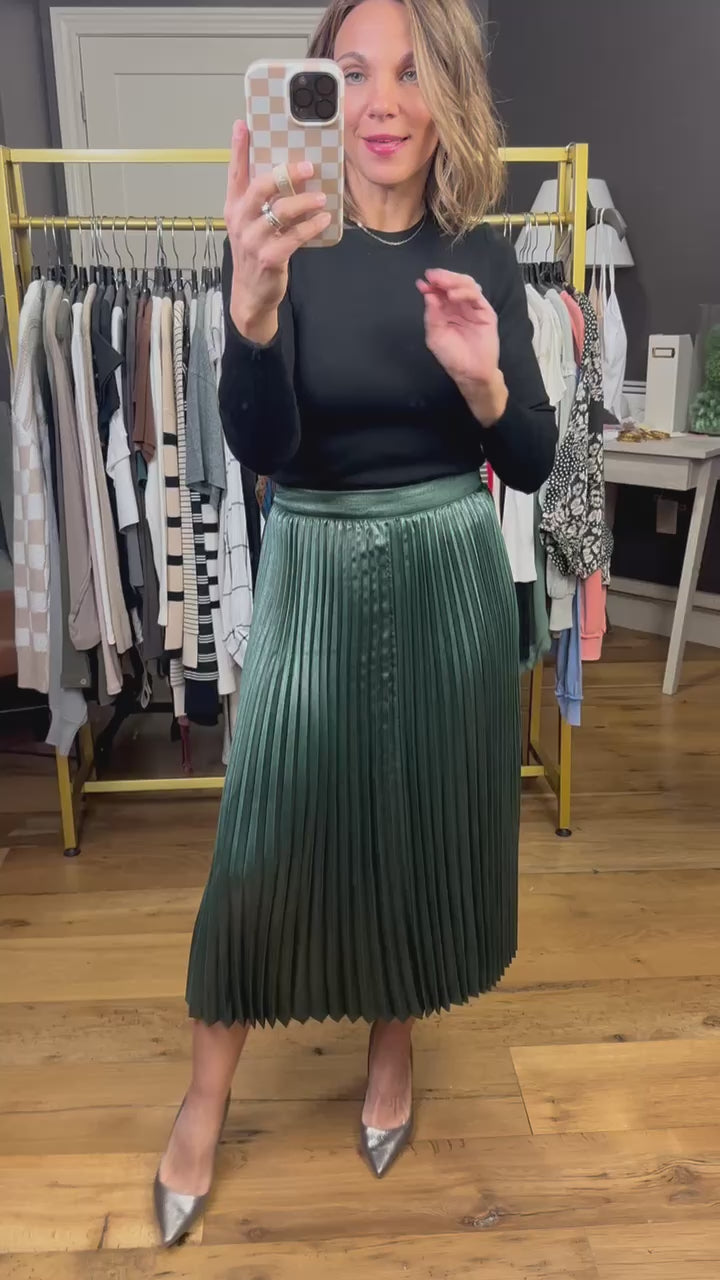 【Anyone more】Naki Midi Pleated Skirt Amazon.com: Naggoo Black Skirts for Women Casual High