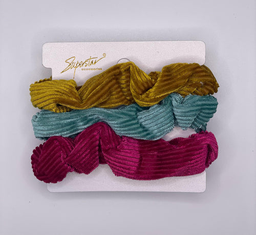 Corded Scrunchies - 3 Pack