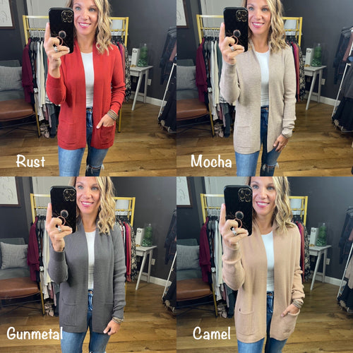The Taylor Pocket-Detail Cardigan - Multiple Options