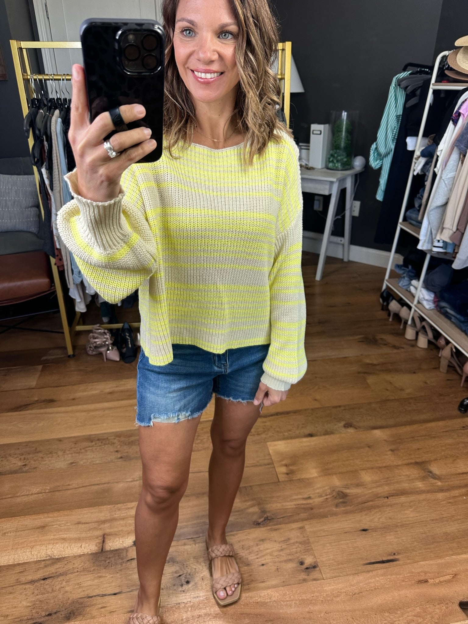 Brunch Club Striped Knit Sweater - Multiple Options