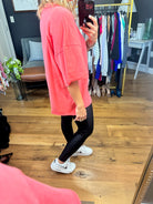 The Haiden Raw Hem Oversized Tee - Multiple Options-Short Sleeves-Zenana IT-39022-Anna Kaytes Boutique, Women's Fashion Boutique in Grinnell, Iowa