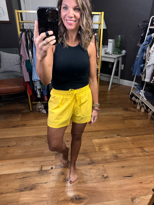 Everyday Summer Pocket Short With Elastic Waist Detail - Multiple Options-Mono B-Anna Kaytes Boutique, Women's Fashion Boutique in Grinnell, Iowa