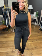 All The Same Double Lined Mockneck Bodysuit - Black-Bodysuits-Dress Forum FT7388-Anna Kaytes Boutique, Women's Fashion Boutique in Grinnell, Iowa