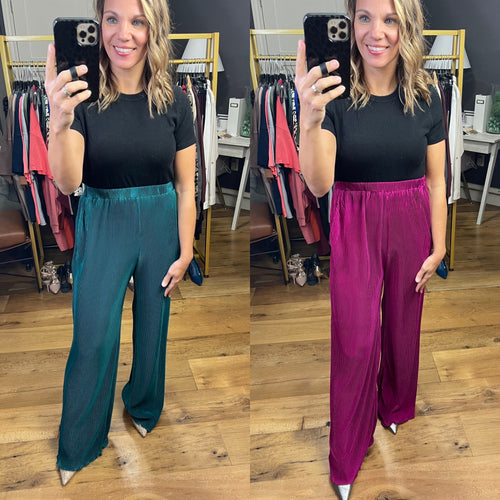 Right This Way Corded Wide Leg Pant - Multiple Options