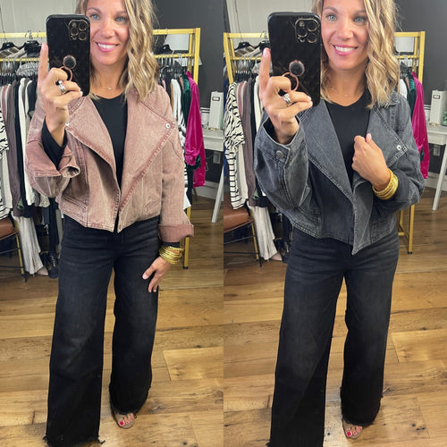 Gulch Nights Denim Swing Jacket - Multiple Options-Entro J18777-Anna Kaytes Boutique, Women's Fashion Boutique in Grinnell, Iowa