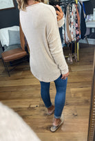 Save The Day Ribbed V-Neck Longsleeve - Multiple Options-Staccato 17478Q-Anna Kaytes Boutique, Women's Fashion Boutique in Grinnell, Iowa