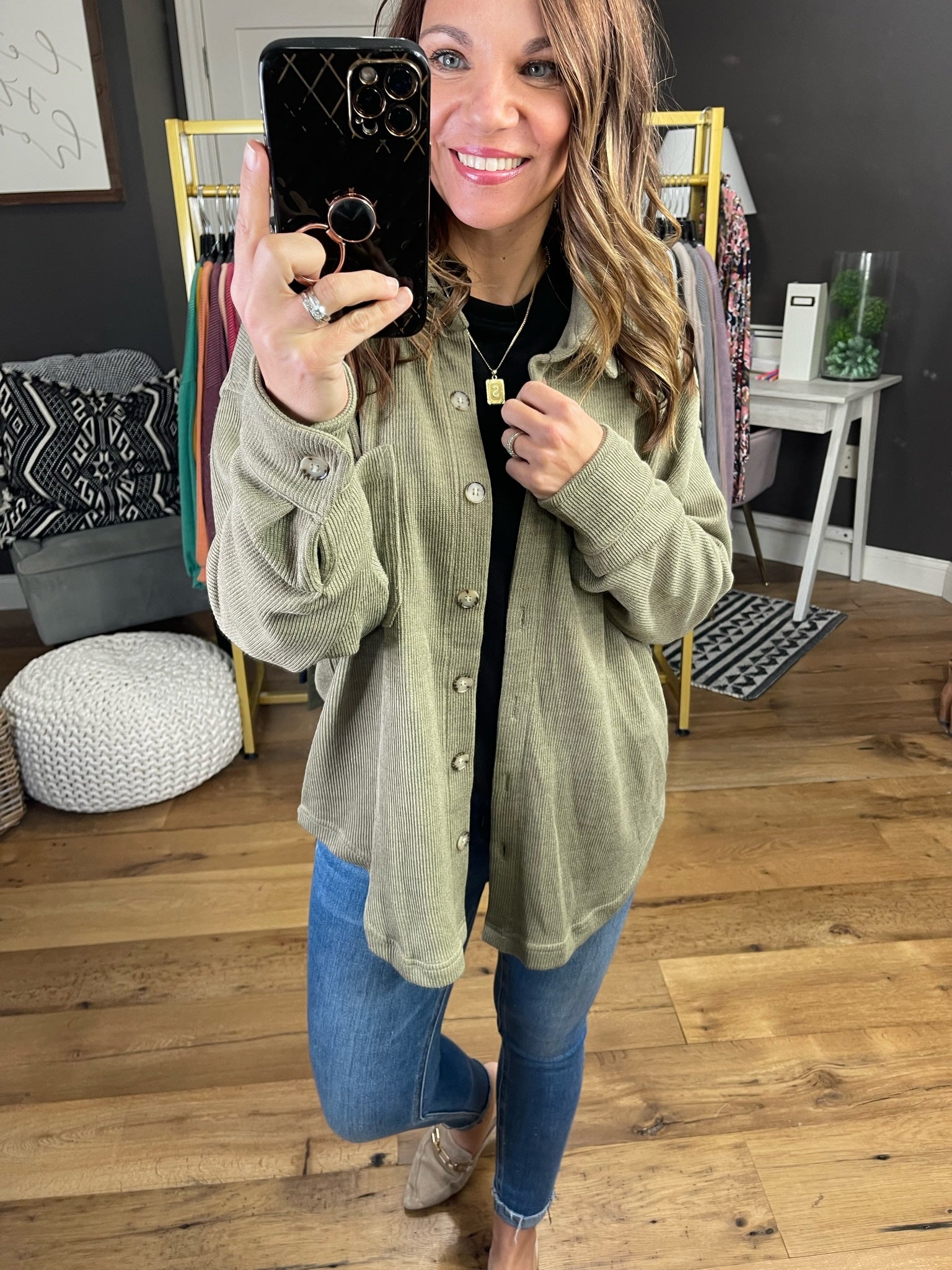 Anything For You Corded Shacket - Multiple Options-Jackets-Wishlist-Anna Kaytes Boutique, Women's Fashion Boutique in Grinnell, Iowa