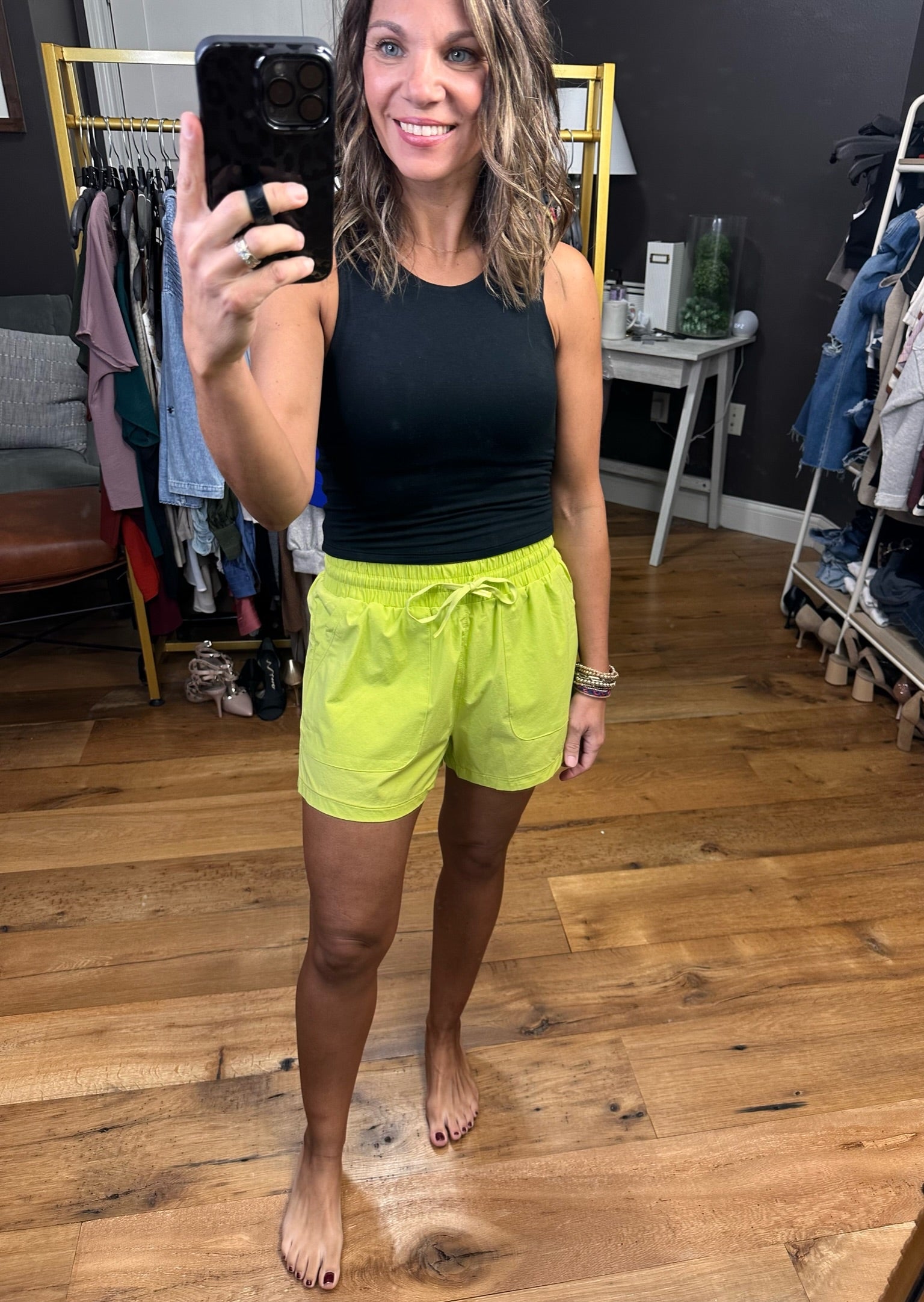 Everyday Summer Pocket Short With Elastic Waist Detail - Multiple Options-Shorts-Mono B-Anna Kaytes Boutique, Women's Fashion Boutique in Grinnell, Iowa