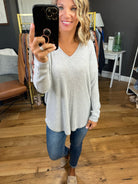 Save The Day Ribbed V-Neck Longsleeve - Multiple Options-Staccato 17478Q-Anna Kaytes Boutique, Women's Fashion Boutique in Grinnell, Iowa