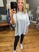 The Haiden Raw Hem Oversized Tee - Multiple Options-Short Sleeves-Zenana IT-39022-Anna Kaytes Boutique, Women's Fashion Boutique in Grinnell, Iowa