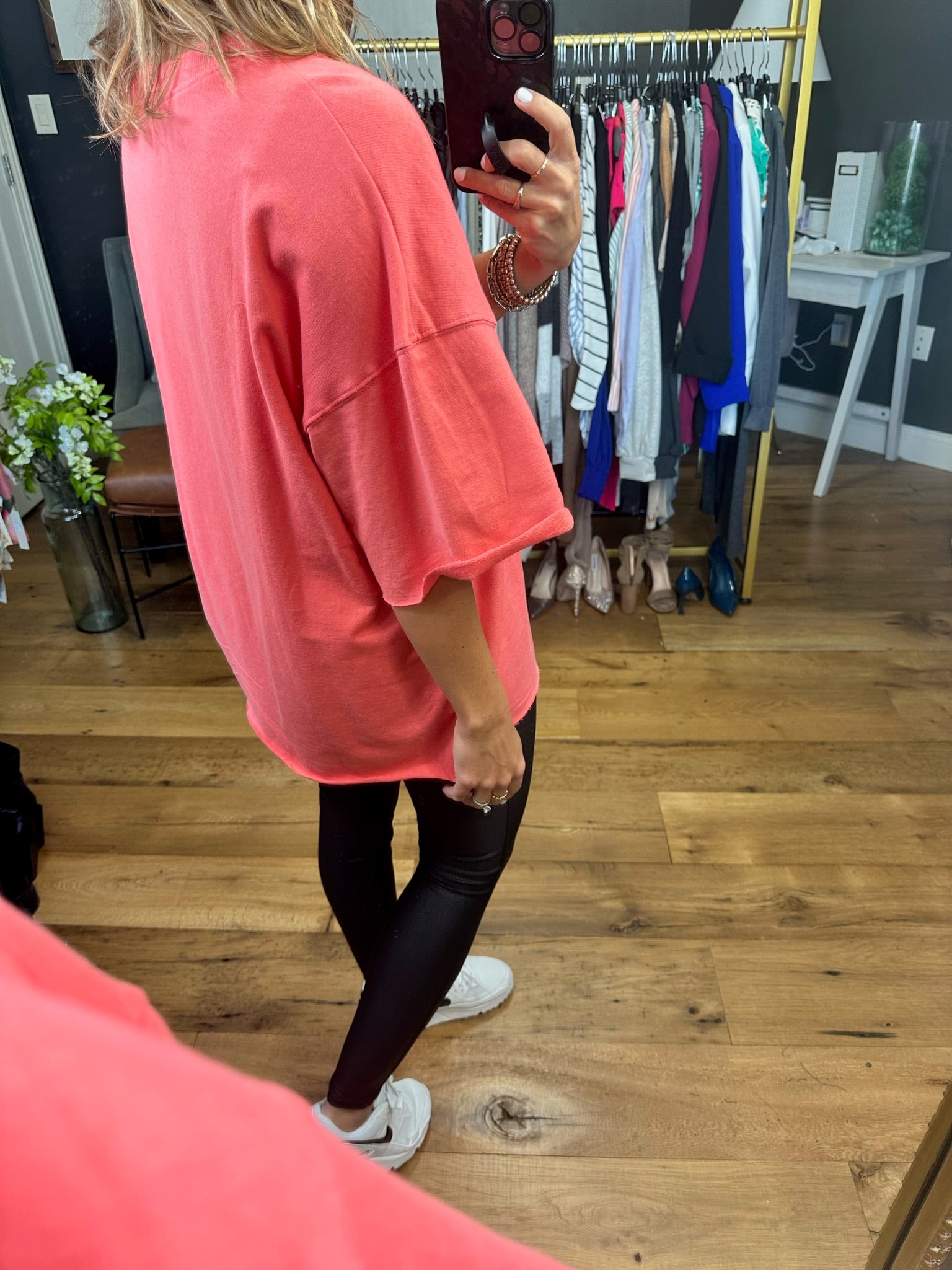 The Haiden Raw Hem Oversized Tee - Multiple Options-Short Sleeves-Zenana IT-39022-Anna Kaytes Boutique, Women's Fashion Boutique in Grinnell, Iowa