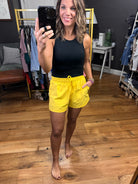 Everyday Summer Pocket Short With Elastic Waist Detail - Multiple Options-Shorts-Mono B-Anna Kaytes Boutique, Women's Fashion Boutique in Grinnell, Iowa