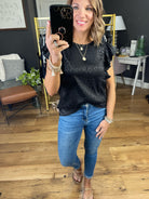 Ending Strong Embossed Animal Print Top - Black-Sleeveless-Jodifl H9498-Anna Kaytes Boutique, Women's Fashion Boutique in Grinnell, Iowa