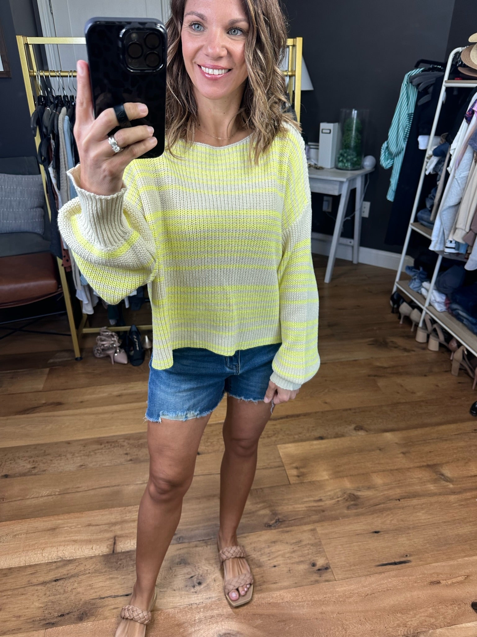 Brunch Club Striped Knit Sweater - Multiple Options-Sweaters-By Together W1219-Anna Kaytes Boutique, Women's Fashion Boutique in Grinnell, Iowa