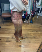 All The Glitz Ombre Sequin Pencil Skirt - Amber Ombre-Skirts-Skies Are Blue 52454-Anna Kaytes Boutique, Women's Fashion Boutique in Grinnell, Iowa