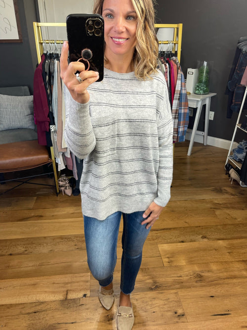 Sure As Can Be Striped Pocket Sweater - Multiple Options