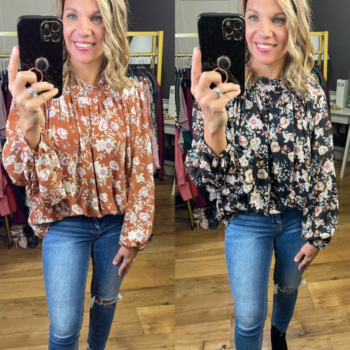 Give It A Go Flowy Floral Top - Multiple Options