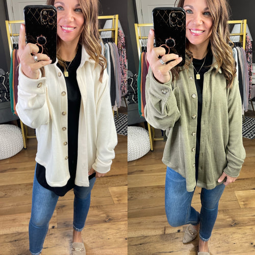 Anything For You Corded Shacket - Multiple Options-Wishlist-Anna Kaytes Boutique, Women's Fashion Boutique in Grinnell, Iowa