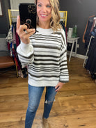 Different This Time Striped Balloon Sleeve Sweater - Multiple Options-Sweaters-Staccato 53639-Anna Kaytes Boutique, Women's Fashion Boutique in Grinnell, Iowa