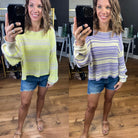 Brunch Club Striped Knit Sweater - Multiple Options-Sweaters-By Together W1219-Anna Kaytes Boutique, Women's Fashion Boutique in Grinnell, Iowa