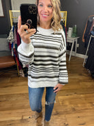 Different This Time Striped Balloon Sleeve Sweater - Multiple Options-Sweaters-Staccato 53639-Anna Kaytes Boutique, Women's Fashion Boutique in Grinnell, Iowa